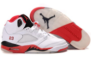 Jordan 5 White/Black/Red